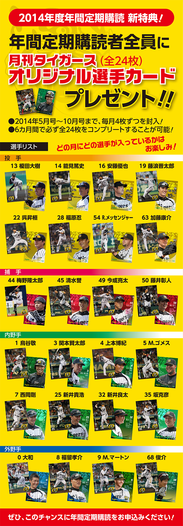年間定期購読特典